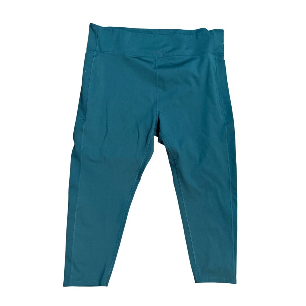 Girlfriend Collective High‎ Rise Pocket Leggings Deep Teal Green 5XL